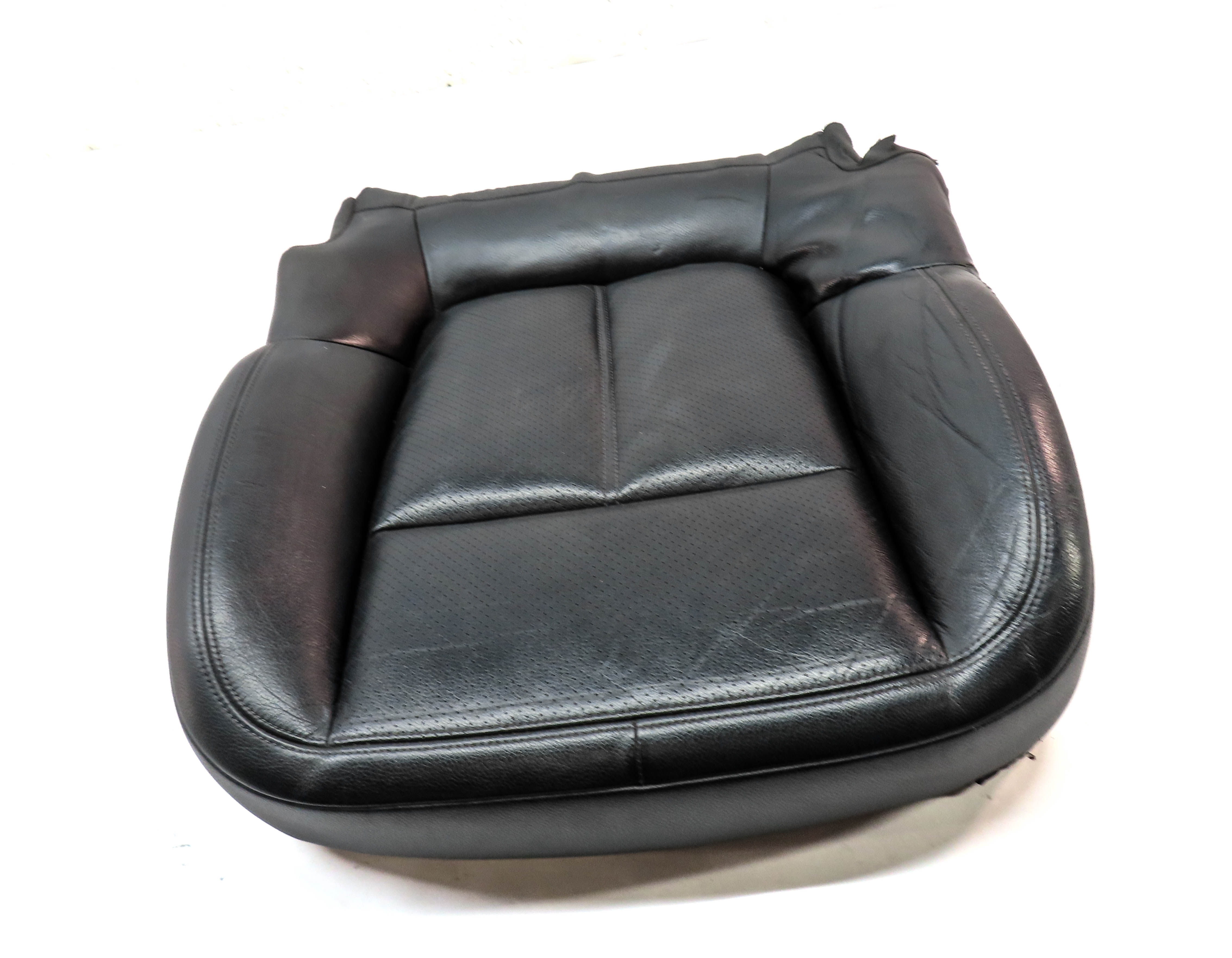2011 PORSCHE CAYENNE HYBRID (958) FRONT LEFT LOWER HEATED SEAT CUSHION (Black) — exact item pictured